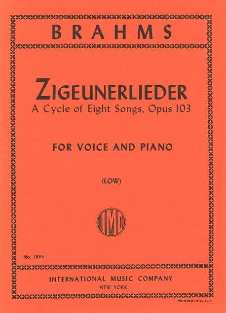 Brahms, Zigeunerlieder (low) (IMC)