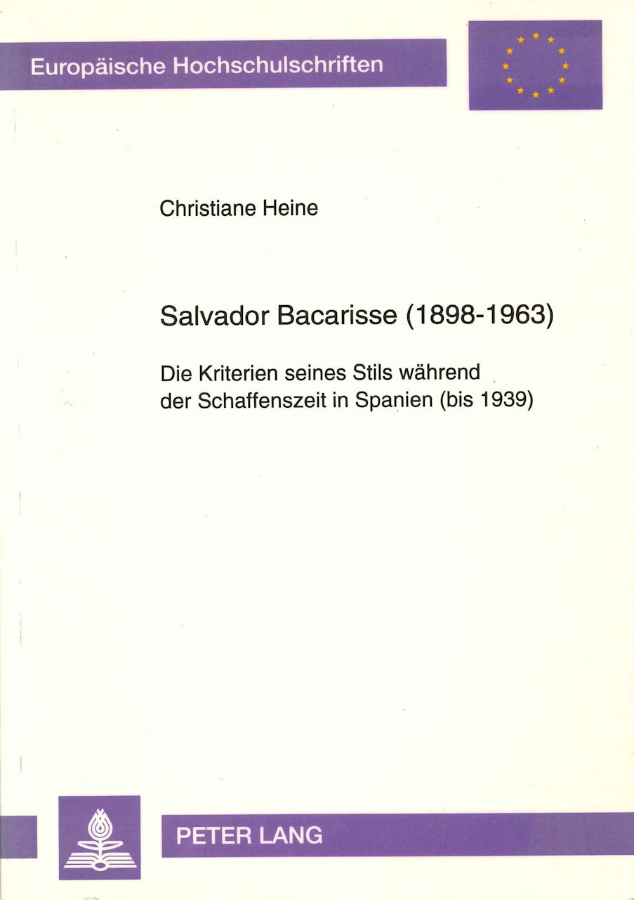Heine, Salvador Bacarisse (1898-1963) (Peter Lang)