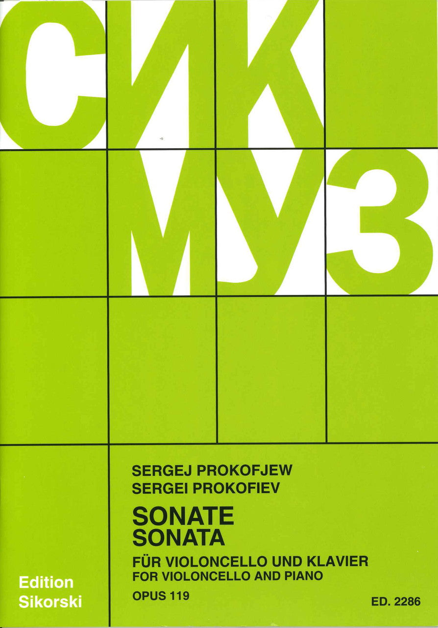 Prokofiev, Sonate op. 119 (Rostropovich) (Sikorski)