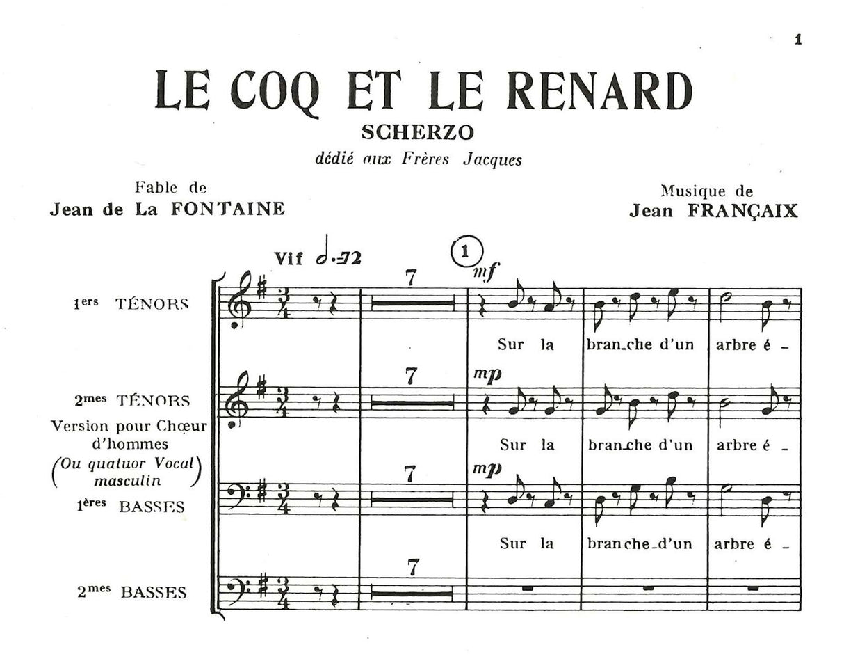 Francaix, Coq et le renard: 4 Bassoons (Transatlantiques)