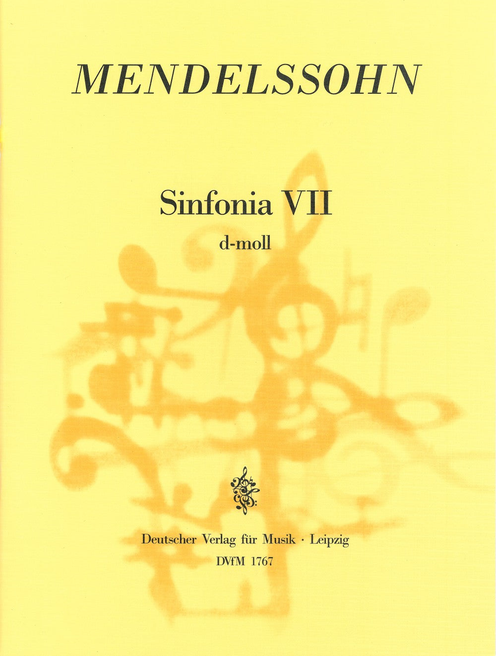 Mendelssohn, Sinfonia No. 7 Full Score (Deutscher Verlag fur Musik)