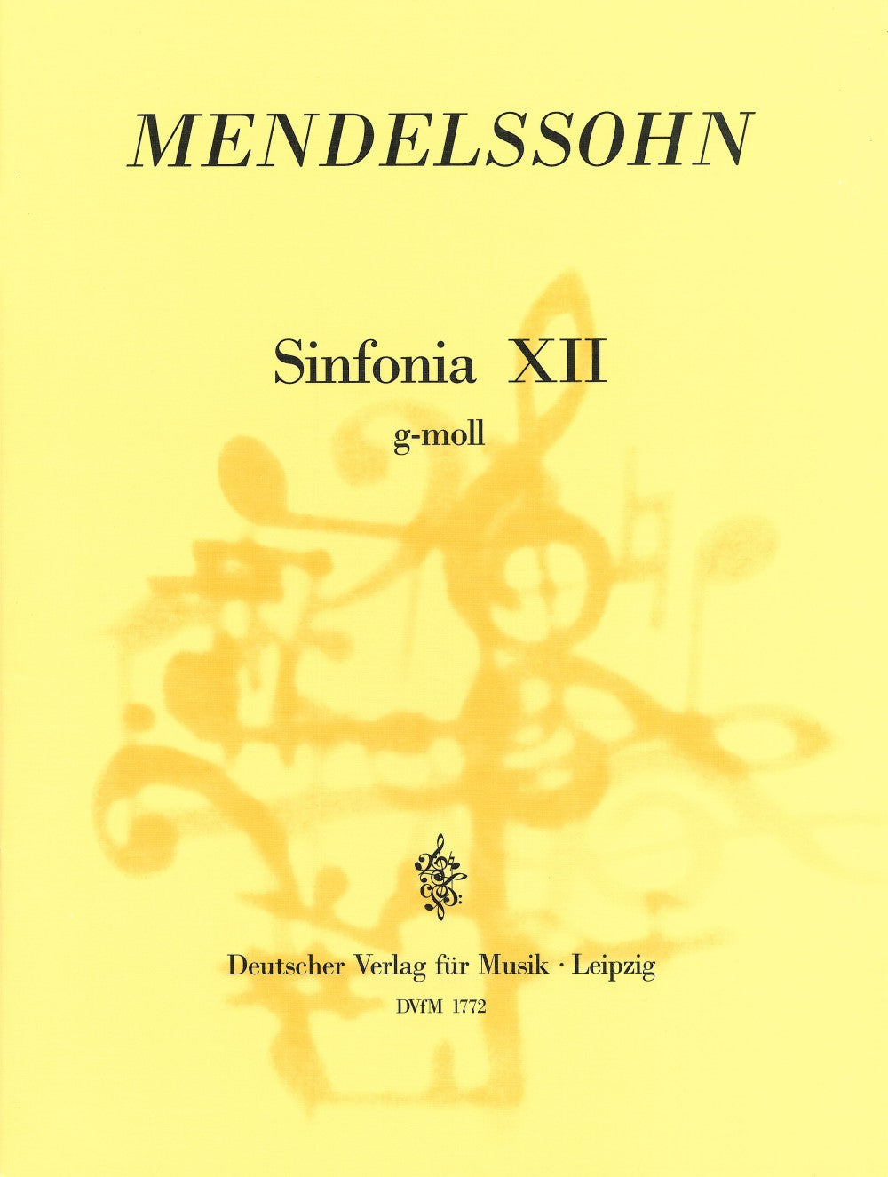 Mendelssohn, Sinfonia No.12 Full Score (Deutscher Verlag fur Musik)