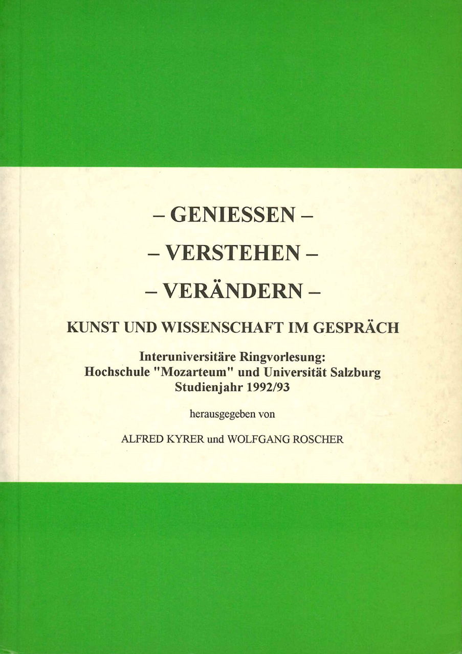 Kyrer, Geniessen-Verstehen-Verandern (Muller-Speiser)