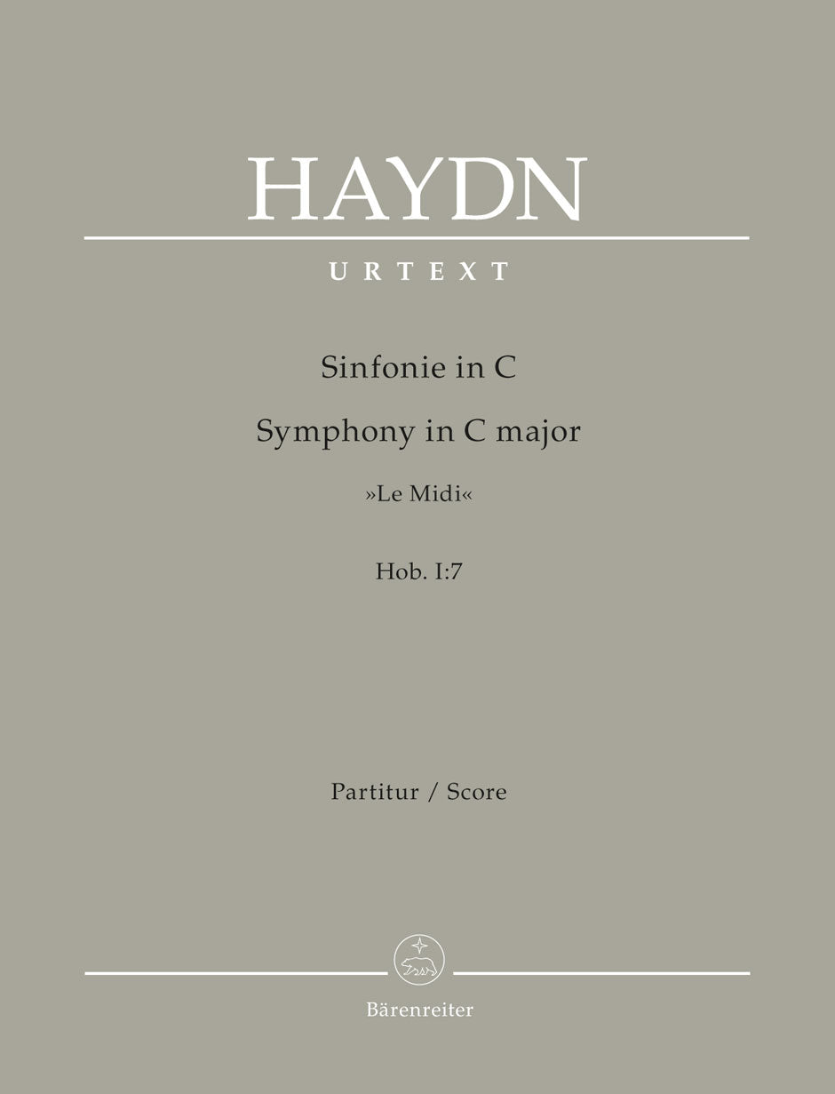 Haydn, Symphony No. 7 Full Score (Barenreiter)
