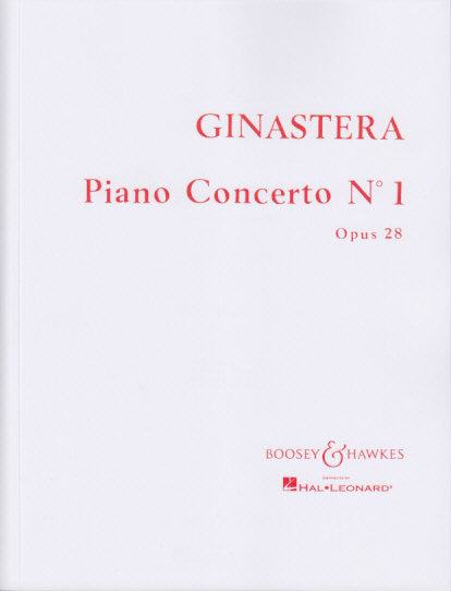Ginastera, Concerto for Piano No. 1 (Boosey)