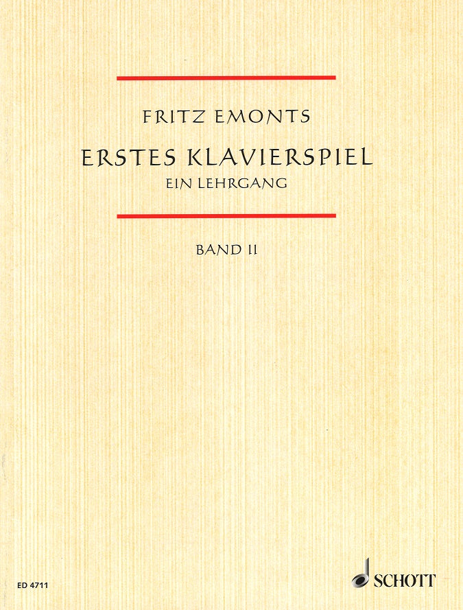 Emonts, Erstes Klavierspiel 2 (Schott)