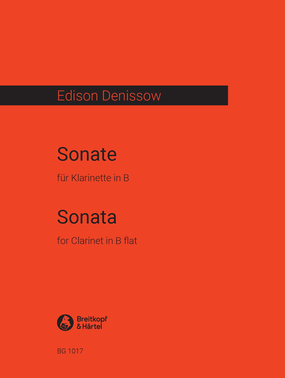 Denisov, Sonate (1972) [Bb Cl Solo] (Breitkopf)