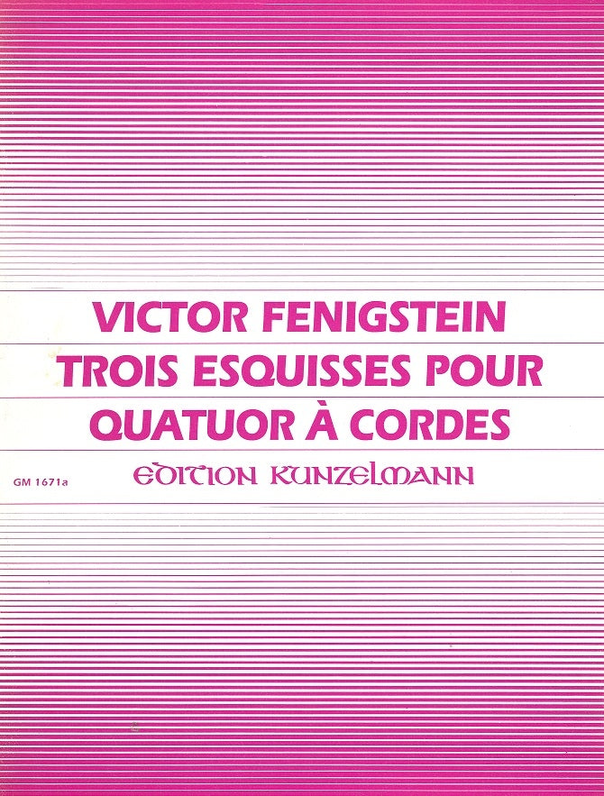 Fenigstein, 3 Esquisses pour Cordes (Kunzelmann)