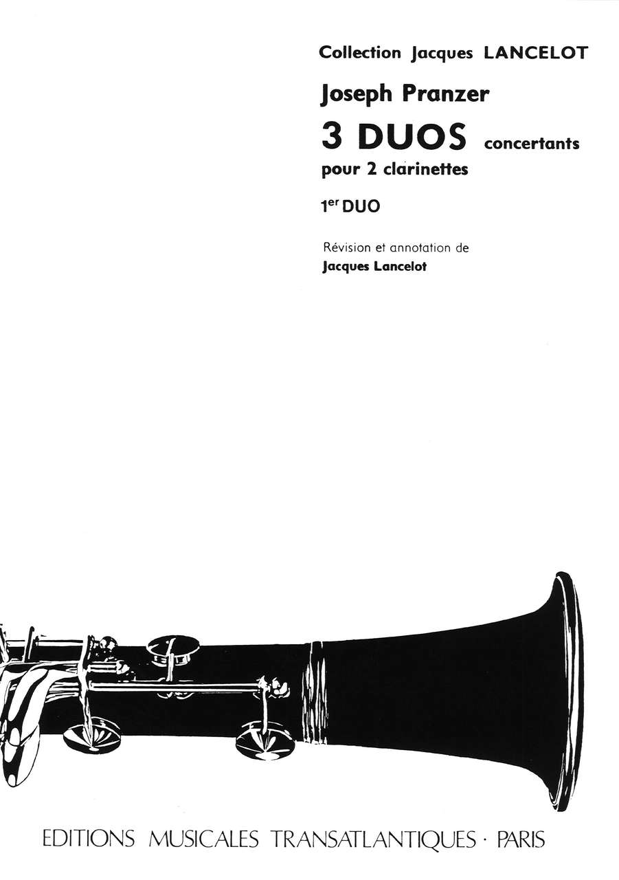 Pranzer, 3 Duos Concertants, 1er Duo (Transatlantiques)