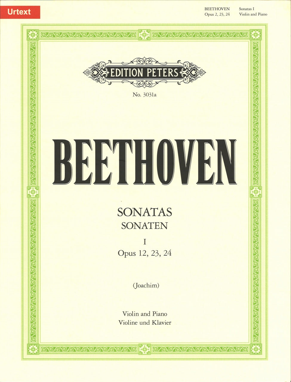 Beethoven, Sonatas 1 (Joachim) (Peters)