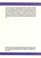 Zur Modusbehandlung in Morleys Vokalwerk (Peter Lang)