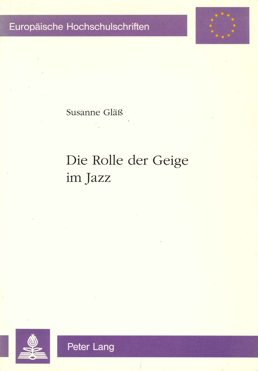 Glass, Die Rolle der Geige im Jazz (Peter Lang)