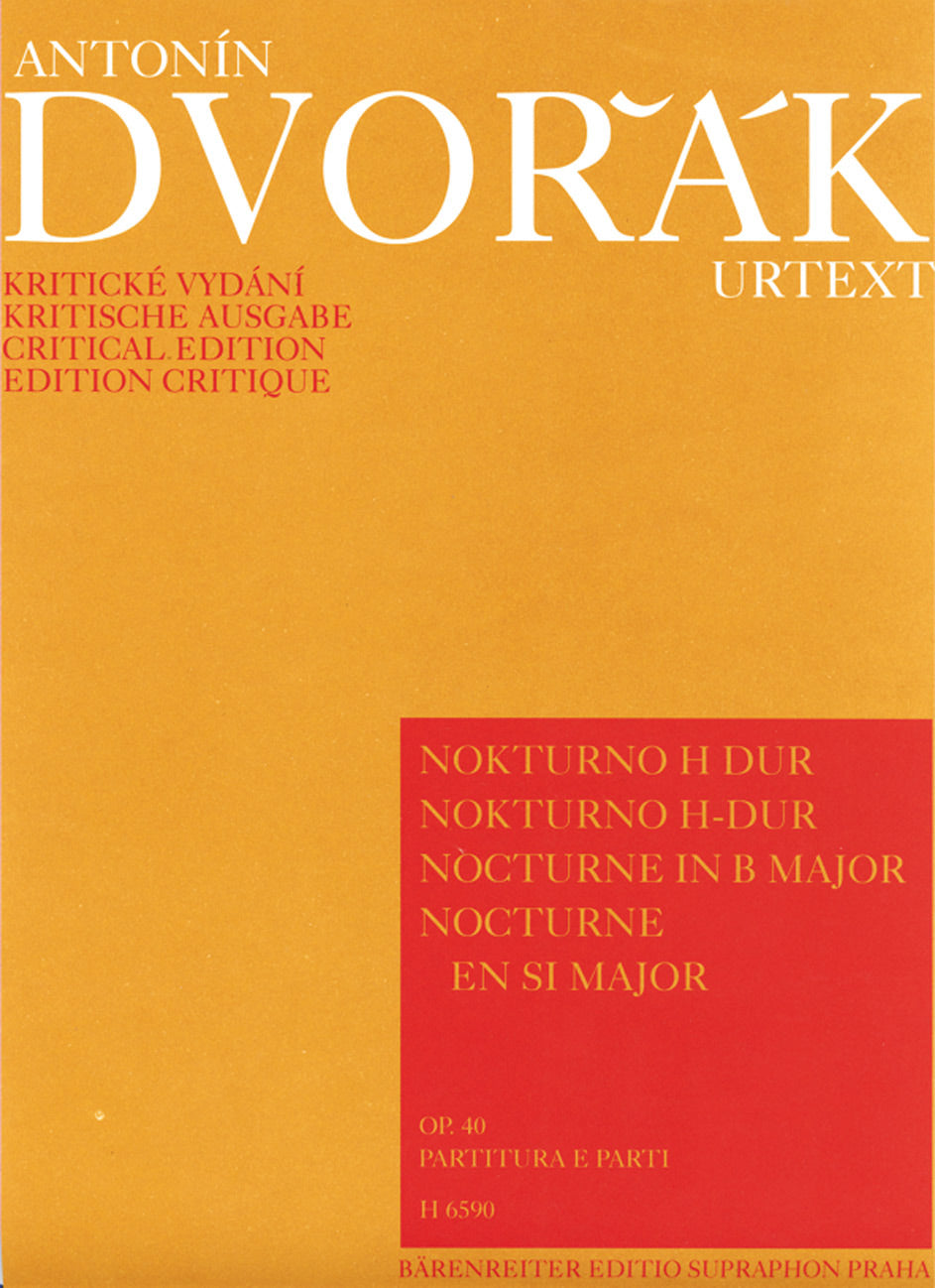 Dvorak, Nocturno op. 40 (Score,Parts) (Supraphon)