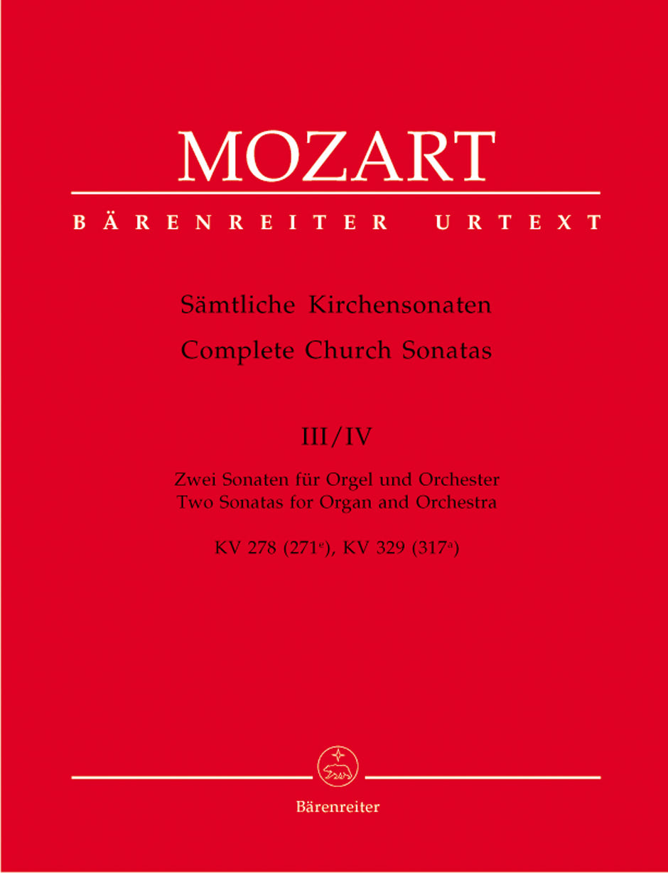 Mozart, Kirchensonaten 3, 4 (Partitur) (Barenreiter)