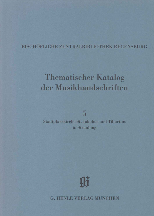 Thematischer Katalog Musikhandsch. 5 (Henle)