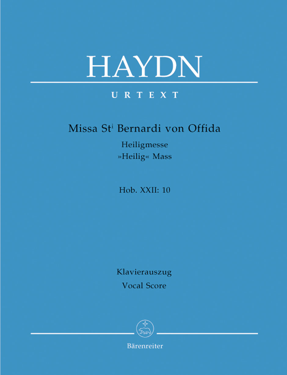 Haydn, Missa Sti. Bernardi von Offida (Barenreiter)