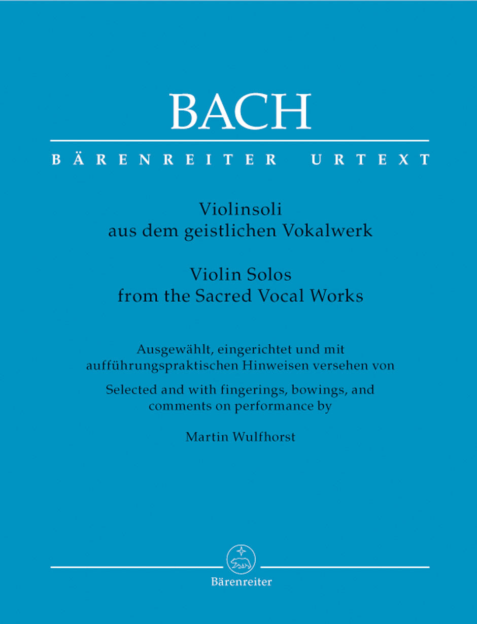 Bach, Violinsoli aus Geistlichen Vokalwe (Barenreiter)