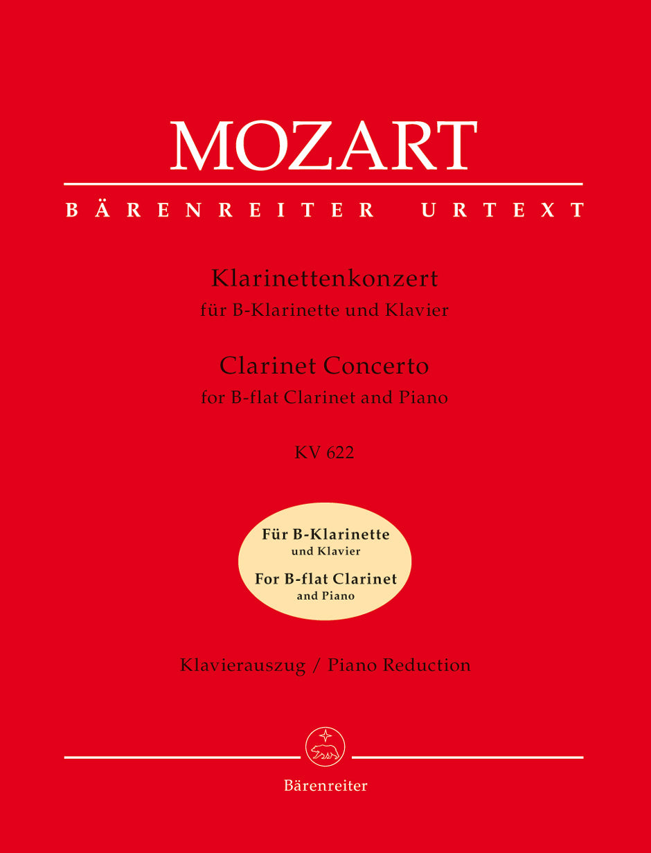 Mozart, Concerto KV 622 (Bb Cl,Pf) (Barenreiter)