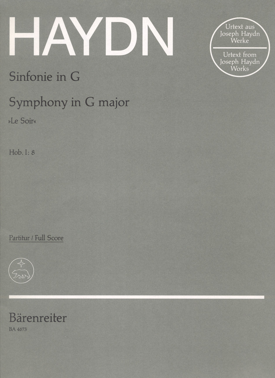 Haydn, Symphony No. 8 Full Score (Barenreiter)