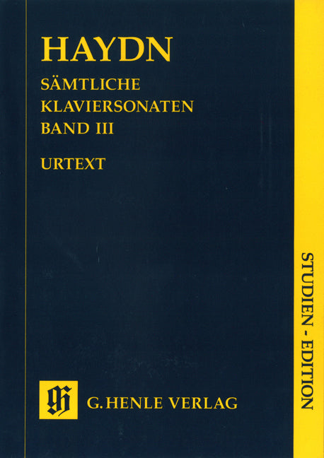 Haydn, Sonaten fur Klav. 3 Out of Print (Henle)