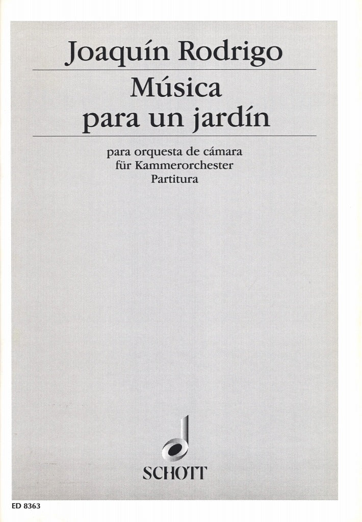 Rodrigo, Musica para un jardin (1957) (Schott)