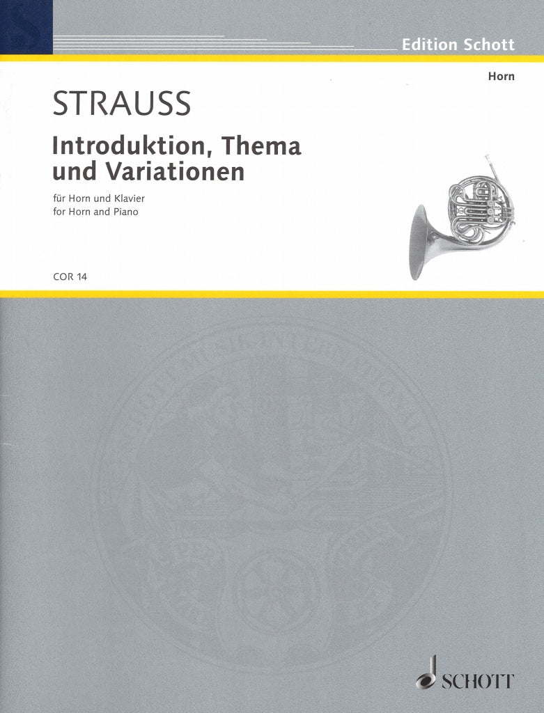 Strauss,R., Introduktion, Thema & Variat (Schott)