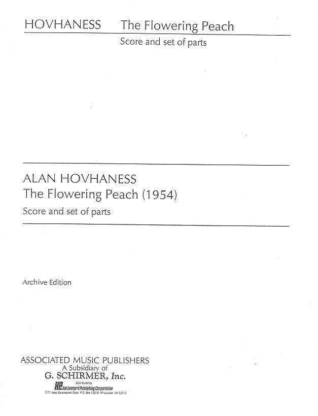 Hovhaness, Flowering Peach op.125 (1954) (AMP)