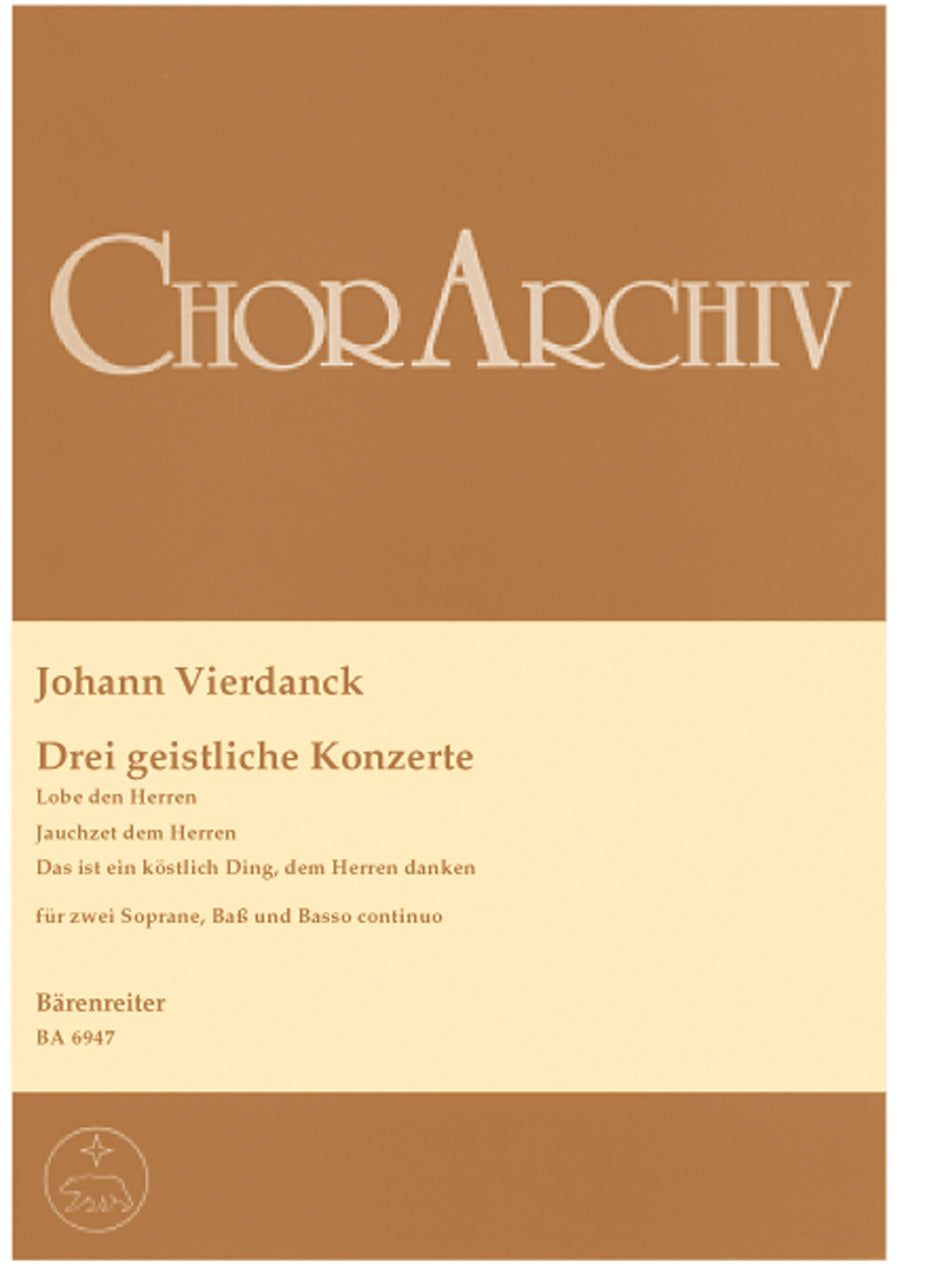 Vierdanck, 3 Geistliche Konzerte (Barenreiter)