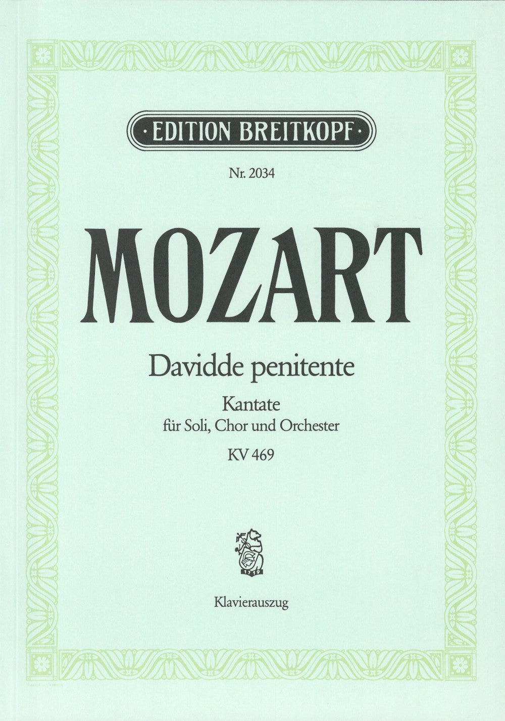 Mozart, Davidde penitenteKV 469 (Breitkopf)