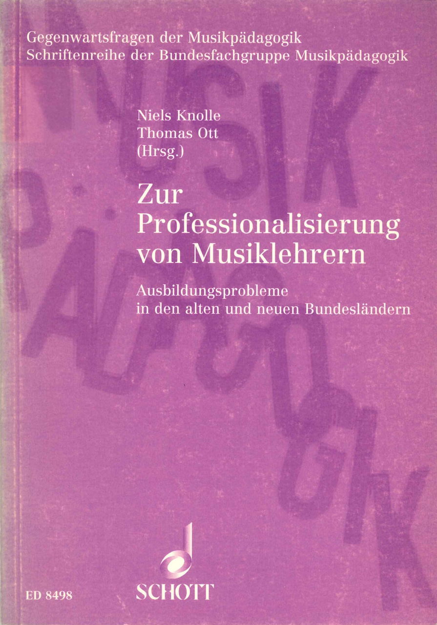 Zur Professionalisierung von Musiklehrer (Schott)