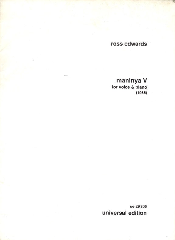 Edwards, Maninya 5 (1986) [Voice/Pf] (Universal)