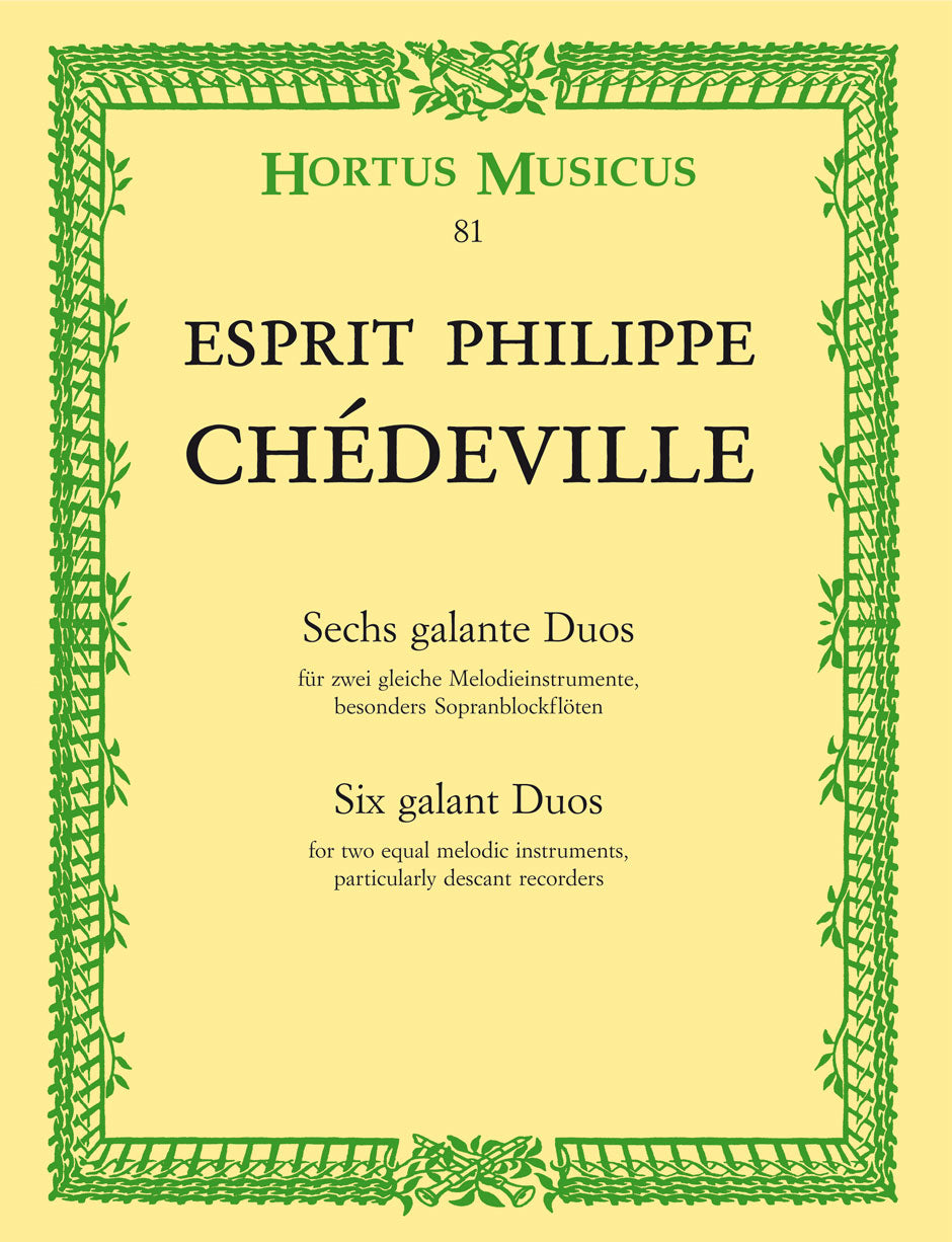 Chedeville, 6 Galant Duos (SS) (Barenreiter)
