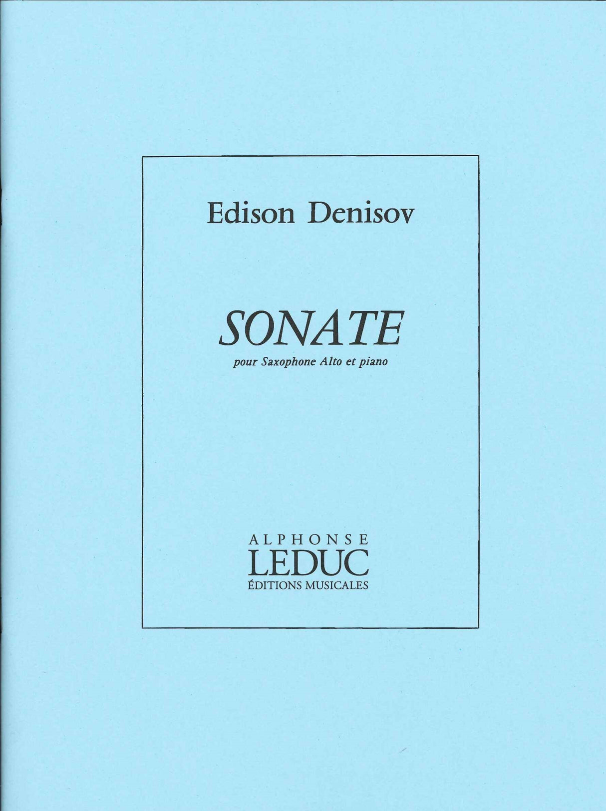 Denisov, Sonate (ASax,Pf) (Leduc)