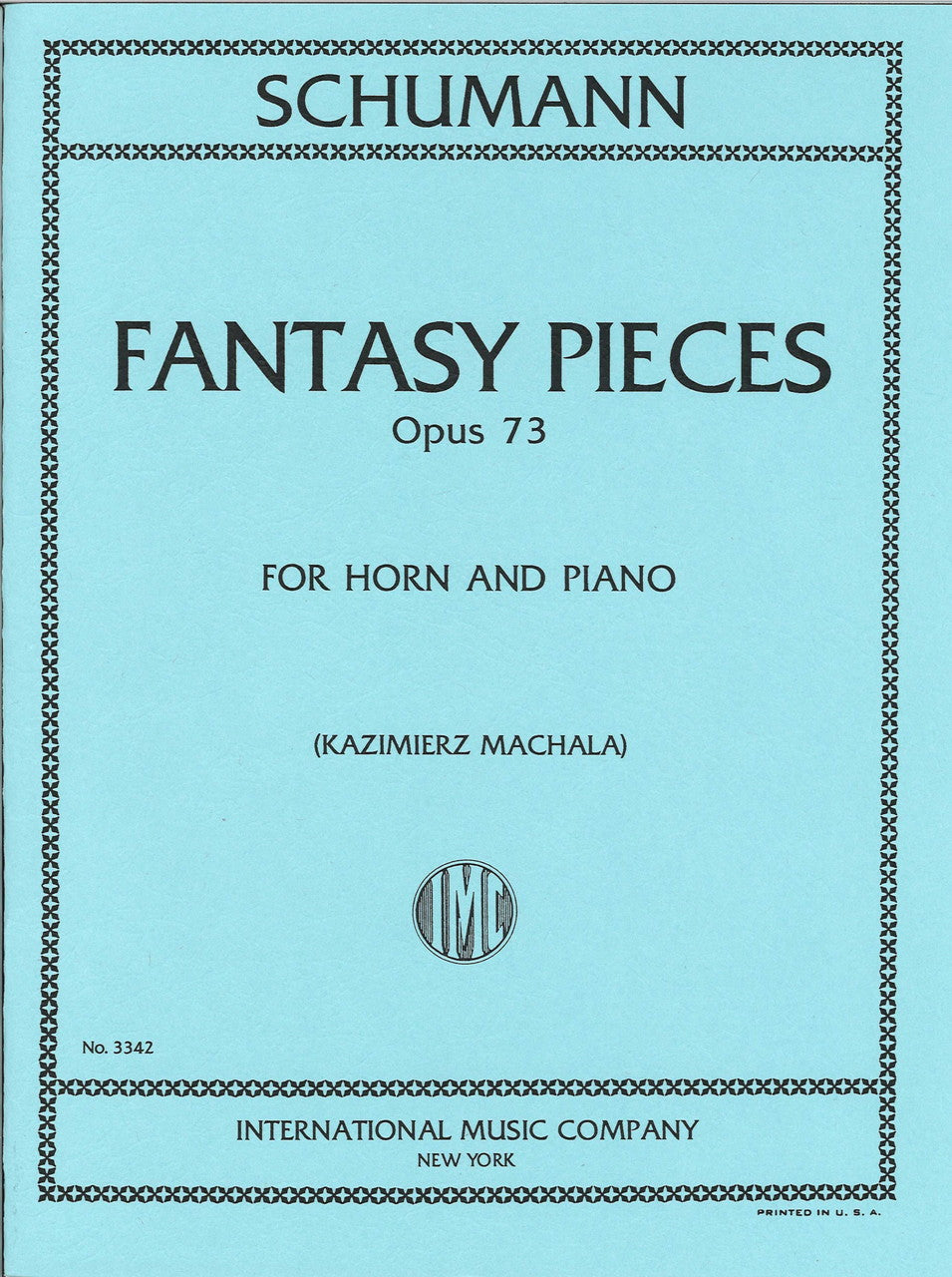 Schumann, Fantasy Pieces op. 73 (IMC)