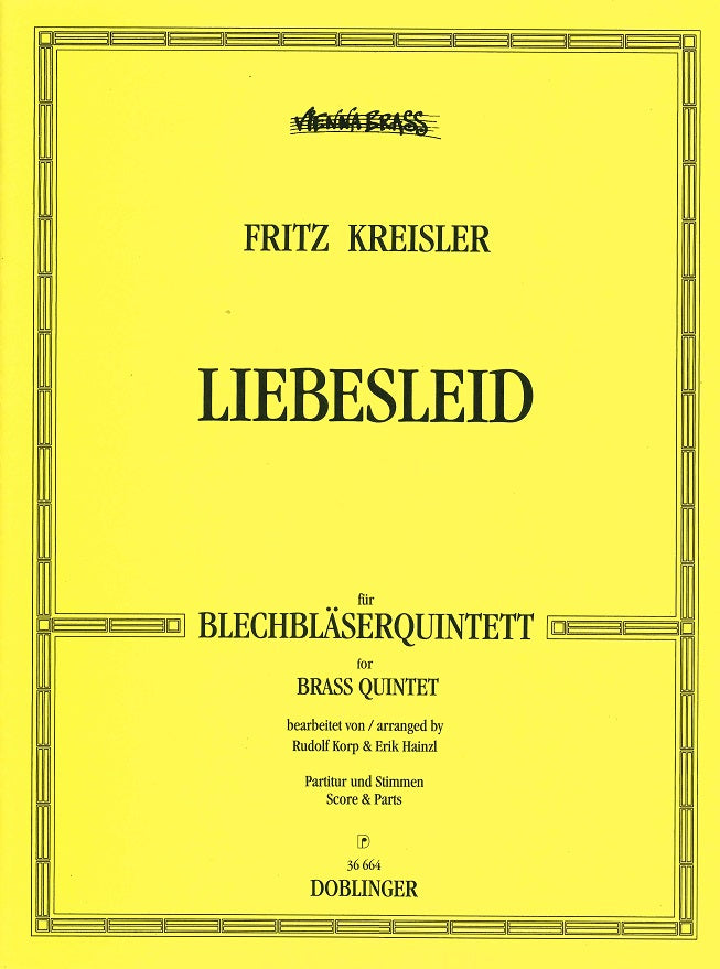 Kreisler, Liebesleid (Quintet) (Doblinger)