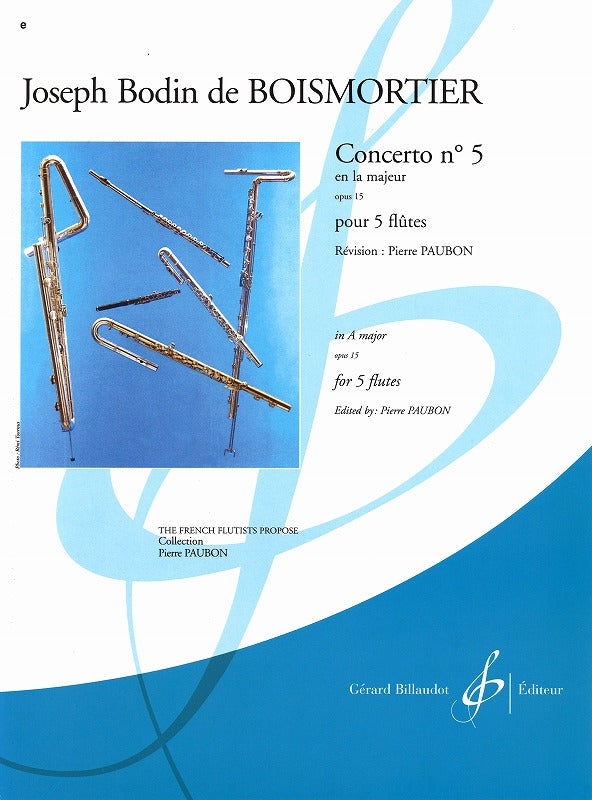 Boismortier, Concerto op. 15/5 (5Fl) (Billaudot)