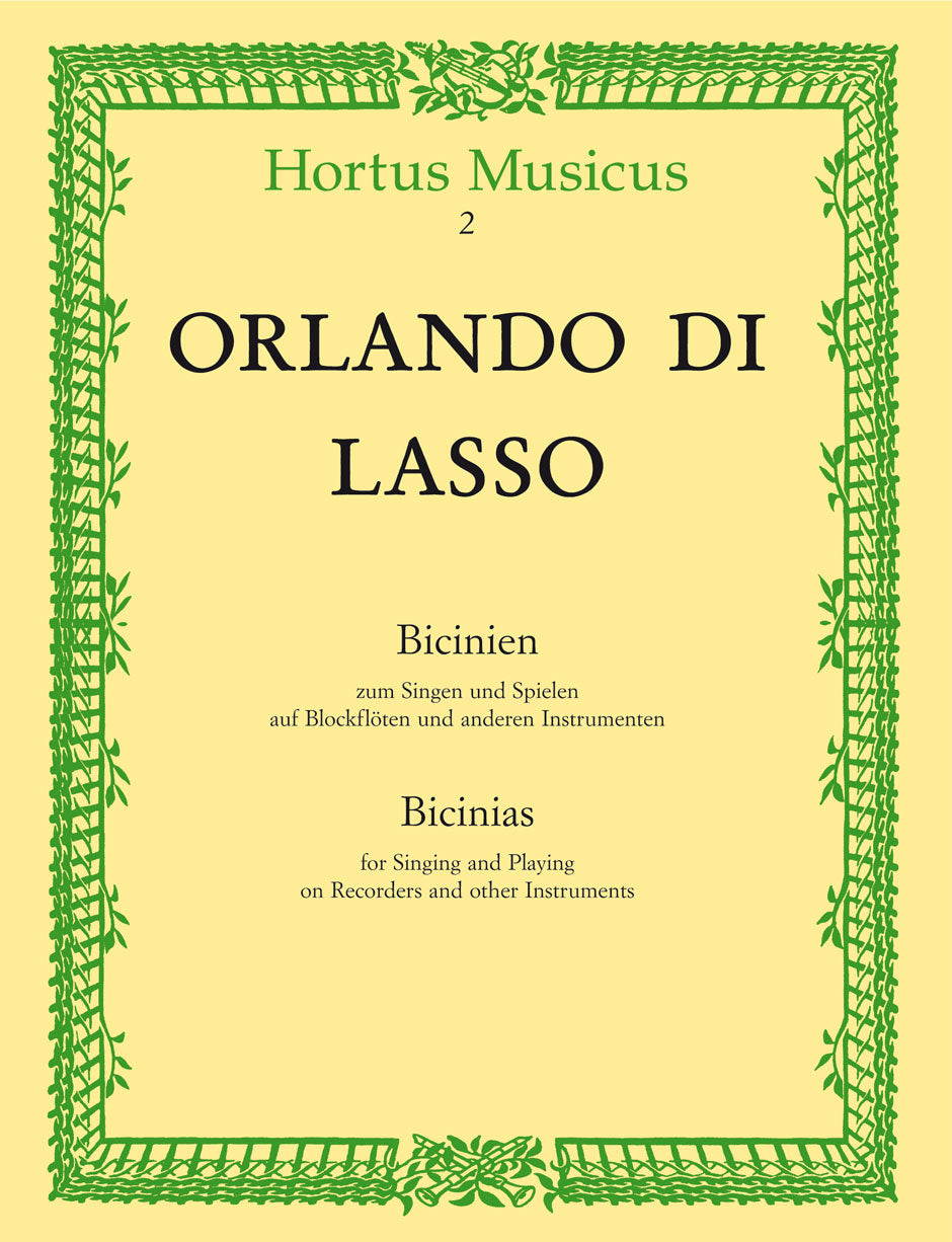 Lasso, Bicinien zum Singen und Spielen (Barenreiter)