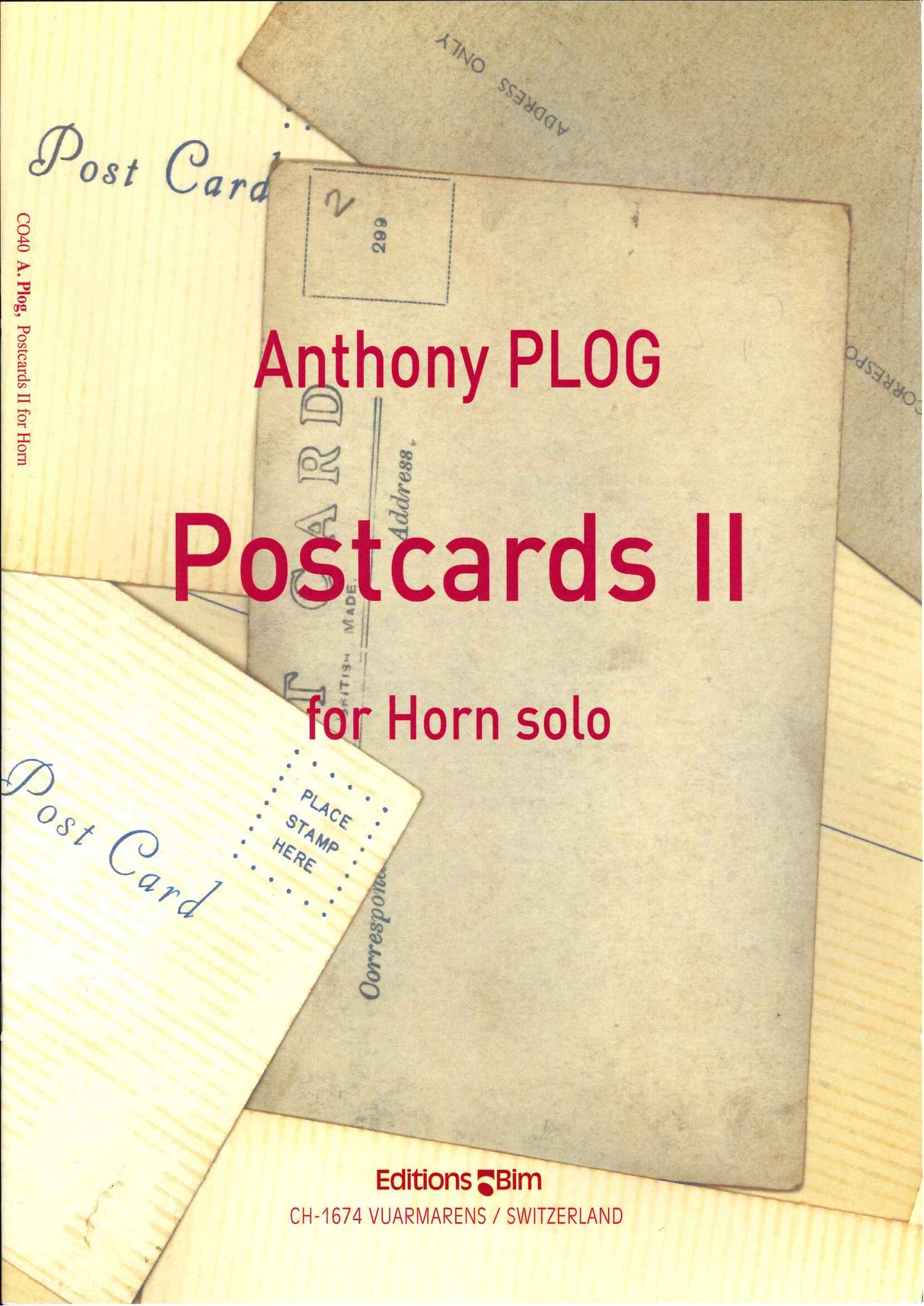 Plog, Postcards II (Hn solo) (Bim)