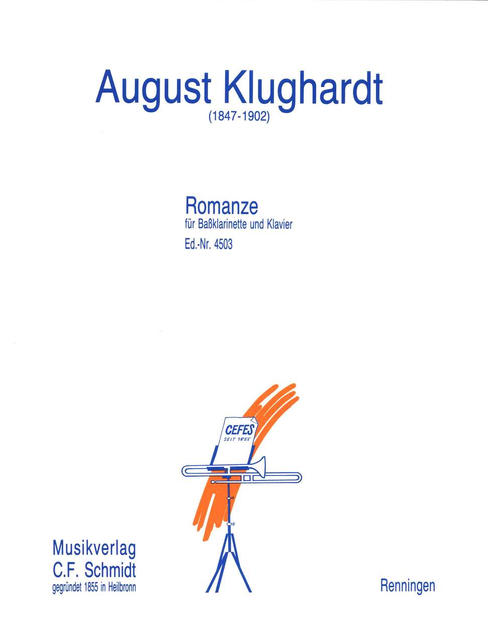 Klughardt, Romanze (Bs.Cl/Pf) (C.F.Schmidt)