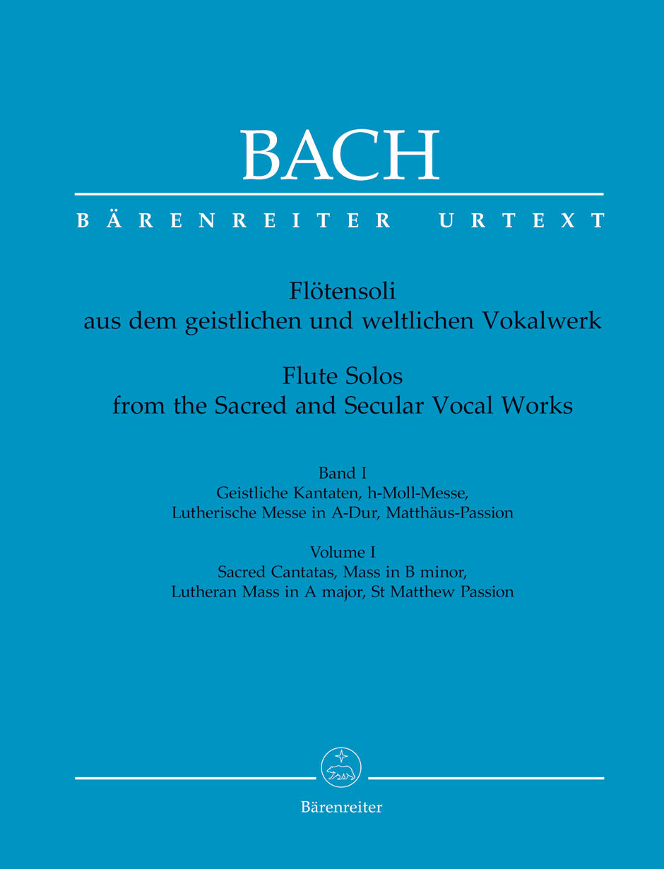 Bach, Flotensoli aus dem Vokalwerk 1 (Barenreiter)