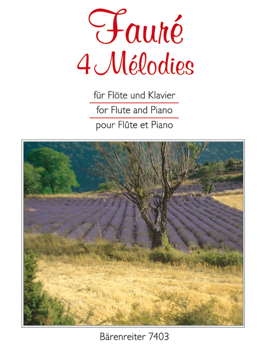 Faure, 4 Melodies (Fl/Pf) (Barenreiter)