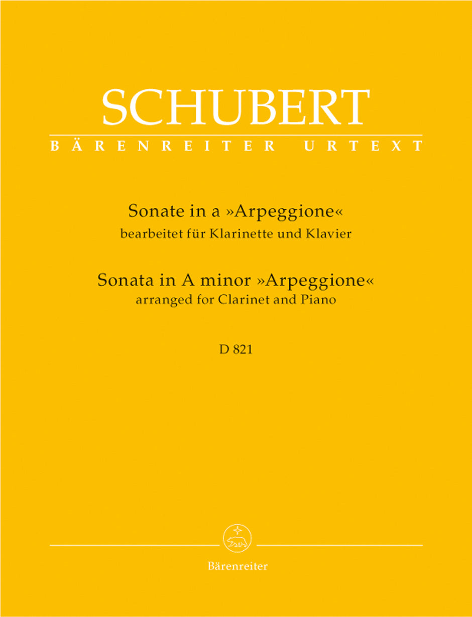 Schubert, Sonate 'Arpeggione' (Cl/Pf) (Barenreiter)