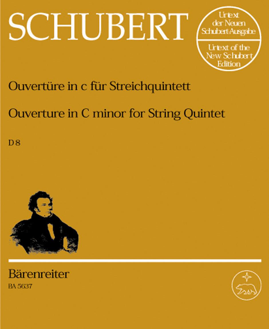 Schubert, Streichquintett D 8, in c (Barenreiter)
