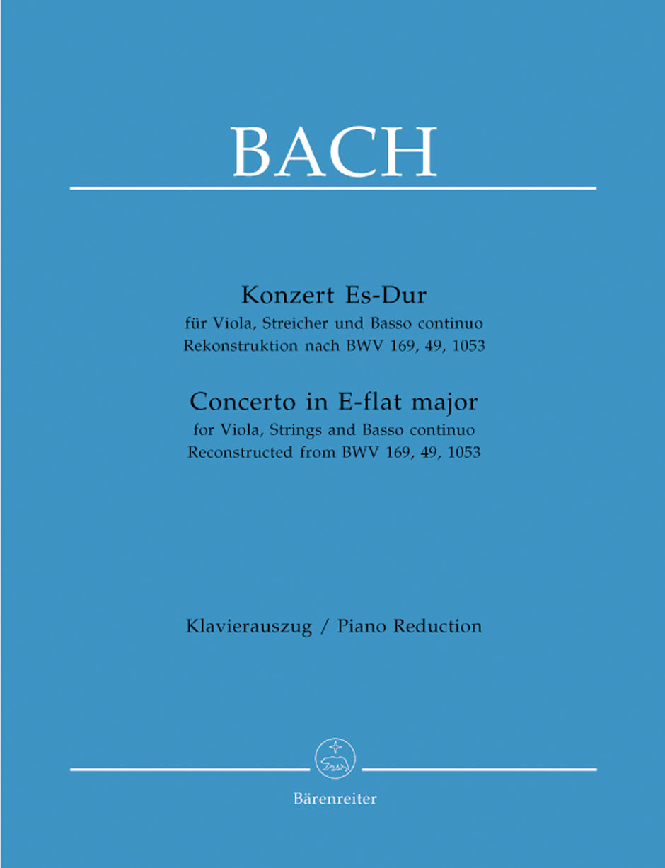 Bach, Concerto in Eb (BWV 169, 49, 1053) (Barenreiter)