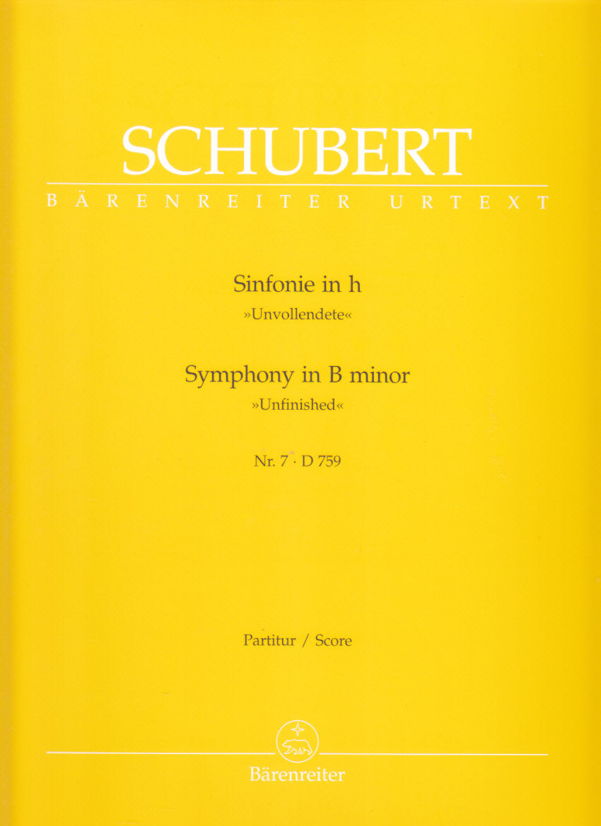 Schubert, Symphony No. 7[8] Full Score (Barenreiter)