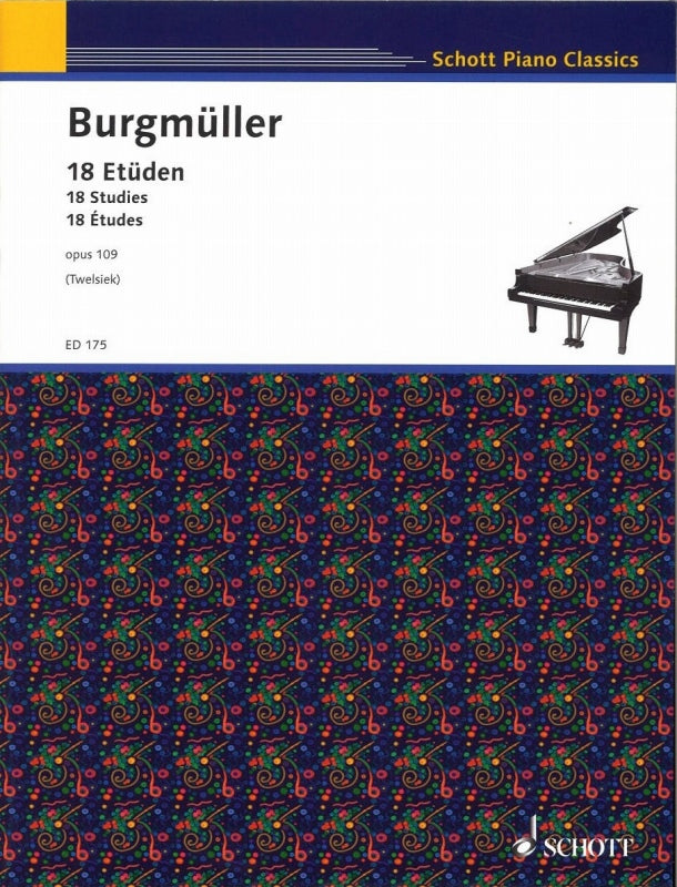 Burgmuller,F., 18 Etuden op. 109 (Schott)