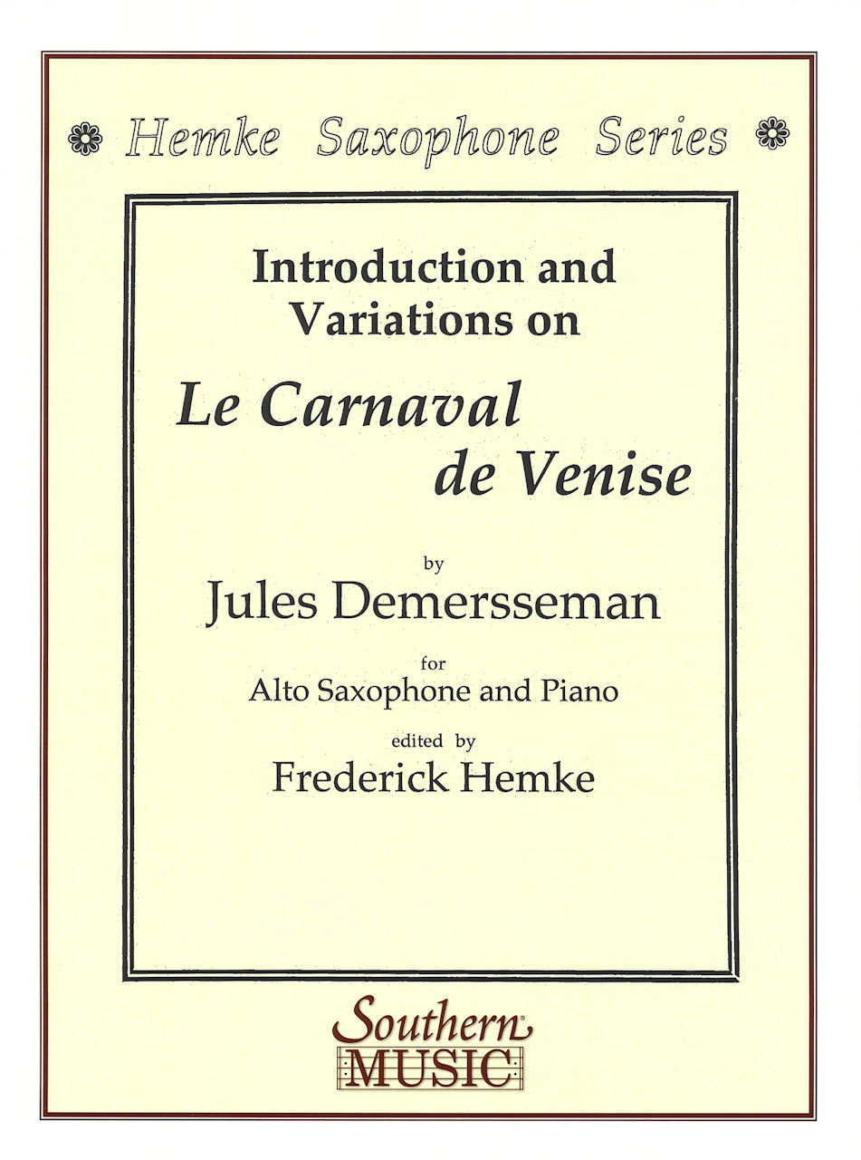 Demersseman, Carnaval de Venise (Alt/Pf) (Southern)