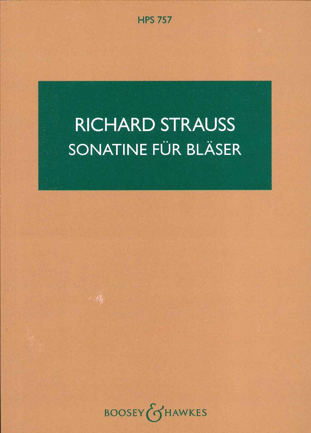 Strauss,R., Sonatine (No.1) fur Blaser (Boosey)