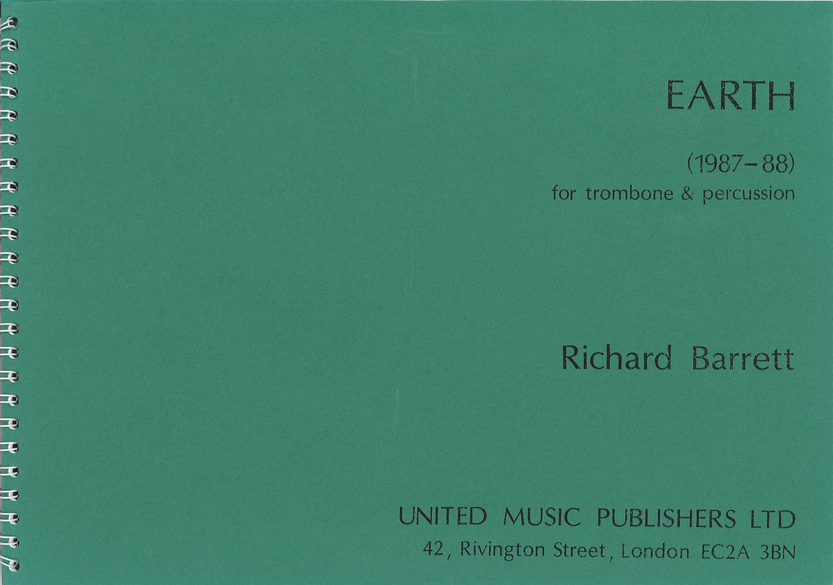 Barrett, Earth (1987-88) [Tbn,Perc] (United Music Publishers)
