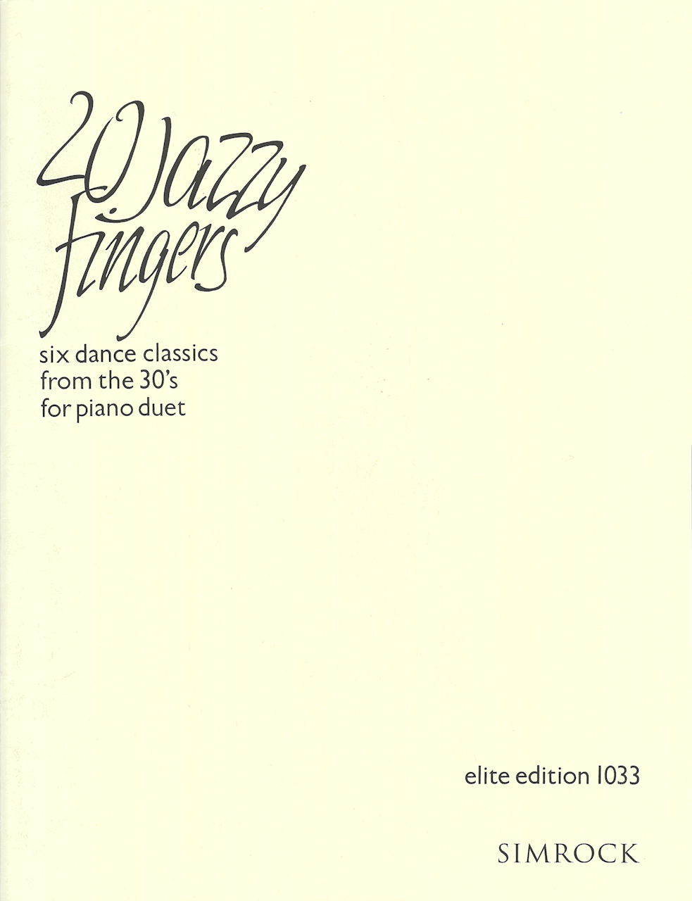 20 Jazzy Fingers (Simrock)